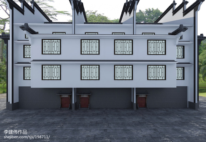 300萬元別墅豪宅300平米裝修案例 中式徽派建筑的設(shè)計與裝潢